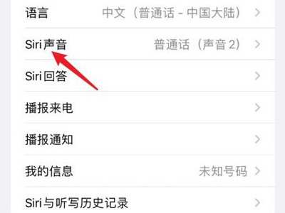 苹果手机siri如何设置自己的声音