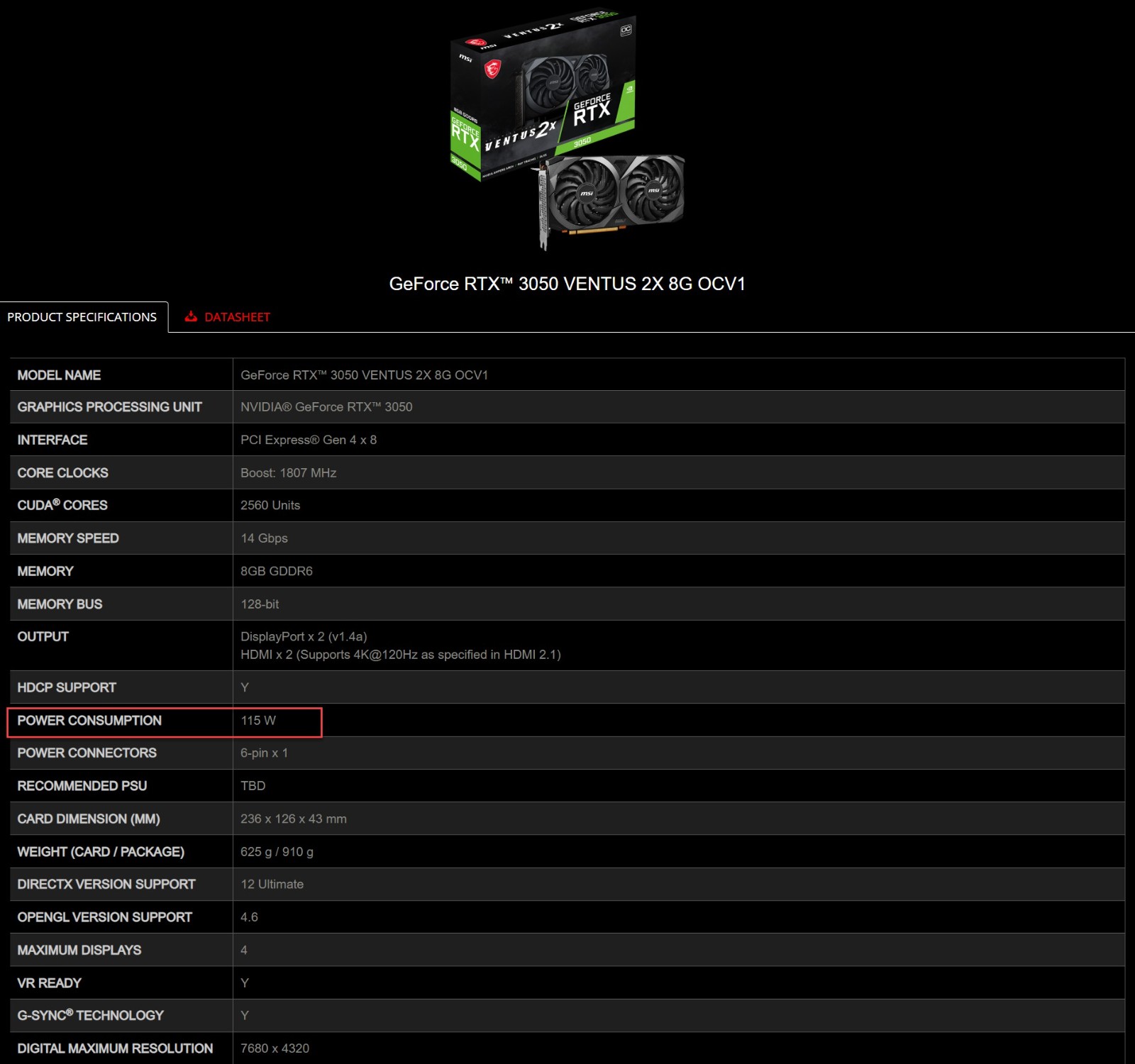 NVIDIA RTX 3050转为GA107 GPU 功耗降低15W