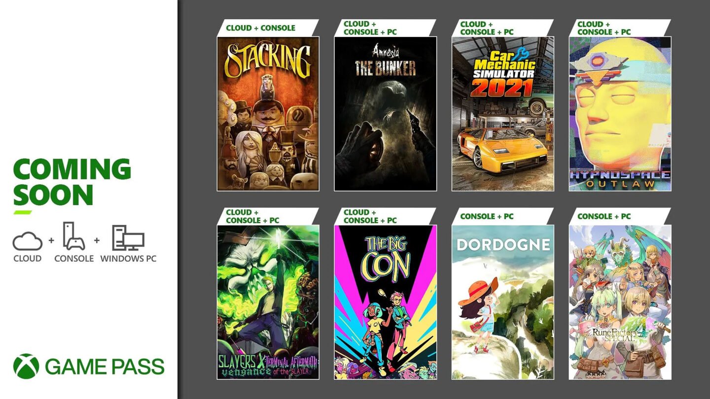 Xbox Game Pass 6月上旬新增游戏公布