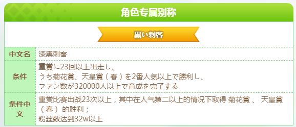 《闪耀优俊少女》米浴漆黑刺客称号获得方法攻略