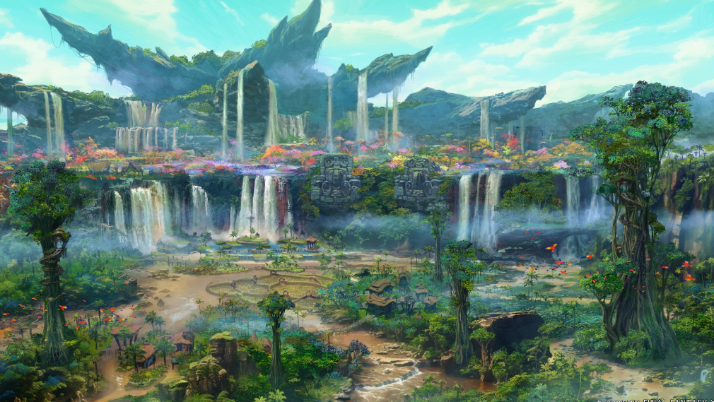 天野喜孝亲绘《最终幻想14》新资料片艺图公开 熟悉的感觉