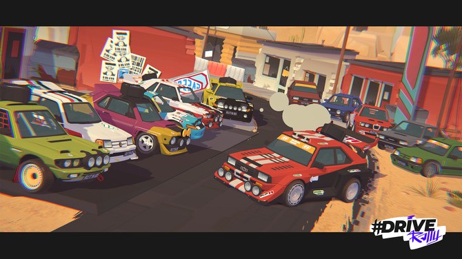 《#DRIVE Rally》Steam页面上线 卡通渲染风赛车新游