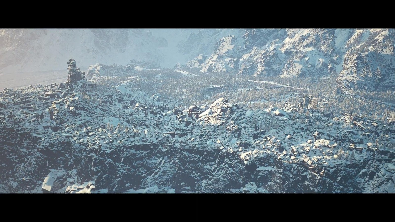 虚幻5重制《上古卷轴5》冬堡地图 更美丽冻人