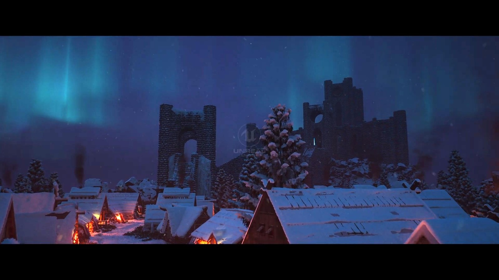 虚幻5重制《上古卷轴5》冬堡地图 更美丽冻人