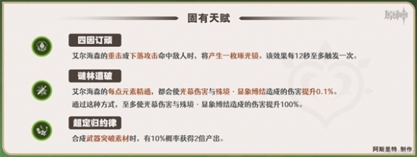 原神艾尔海森技能介绍