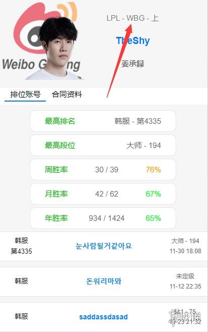 obgg怎么看职业选手战队信息