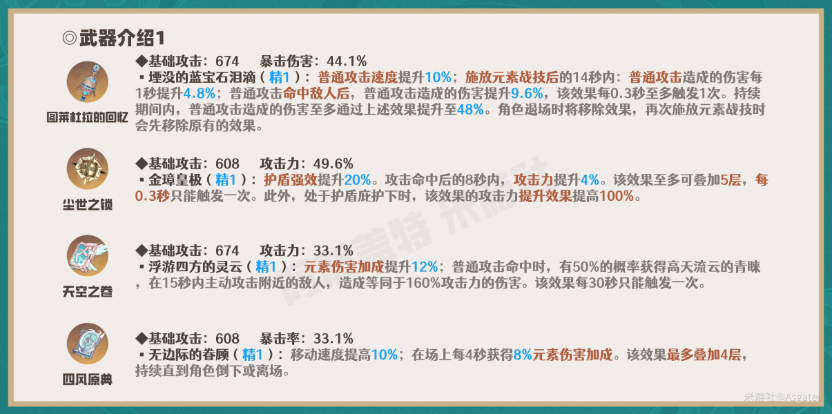 原神散兵武器选什么