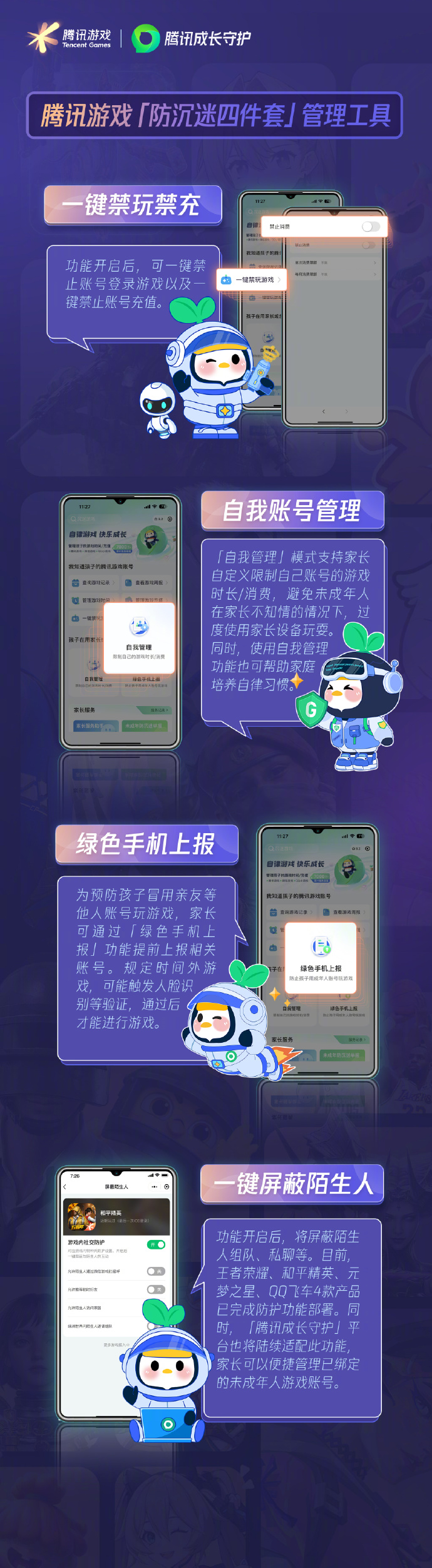 腾讯防沉迷四件套保障未成年人健康游戏2